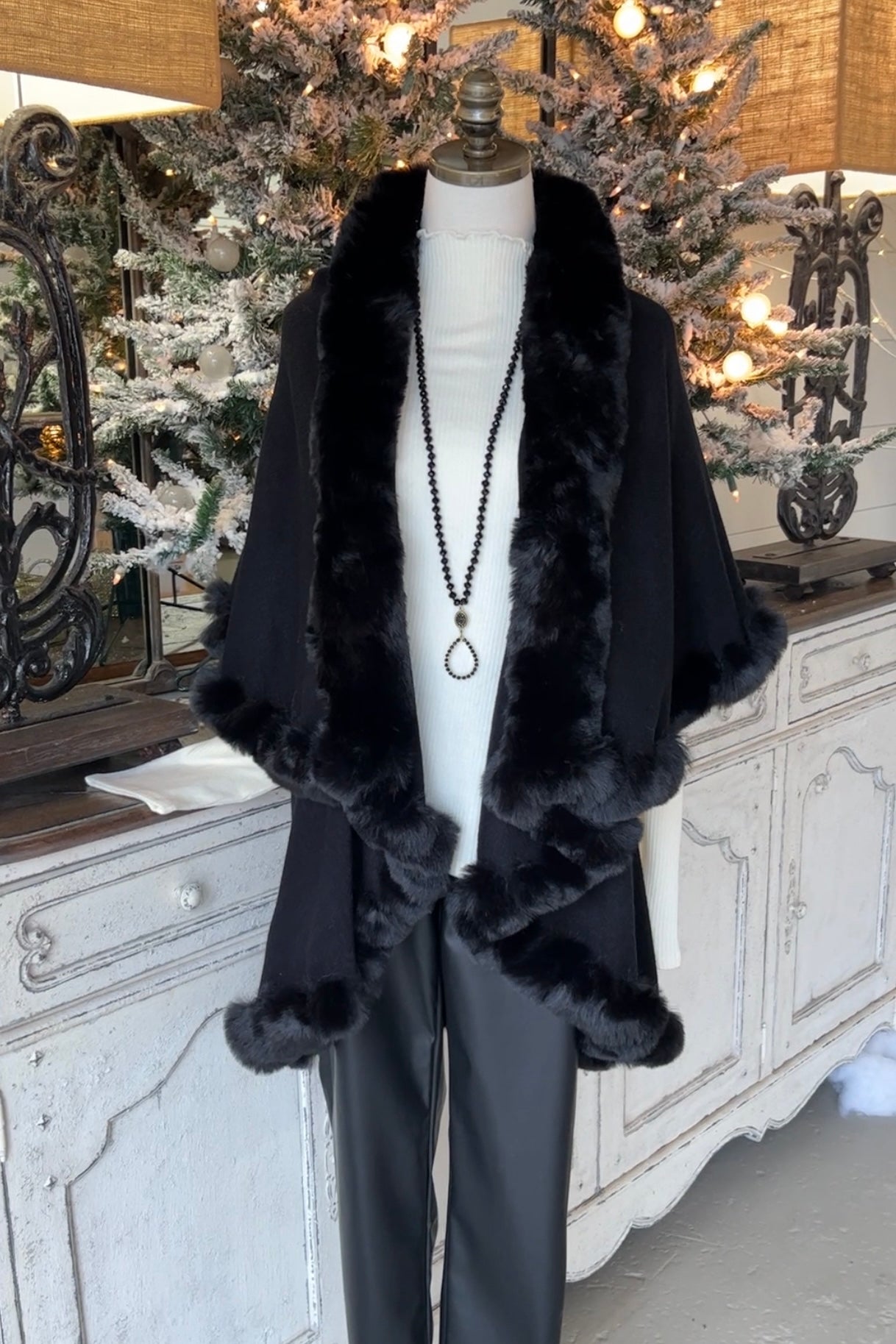 Mariah Fur Cape RESTOCK