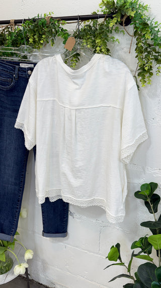 Stevie Top Off White