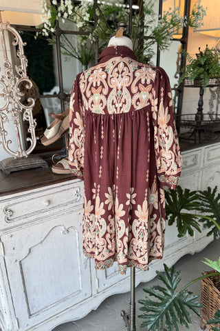 Betsy Dress Brown by Gigio