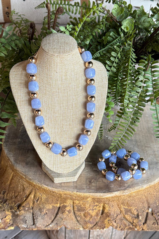 Ortega Necklace Lt Blue