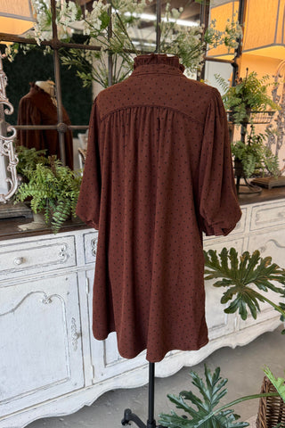 Vera Dress Chocolate by Umgee