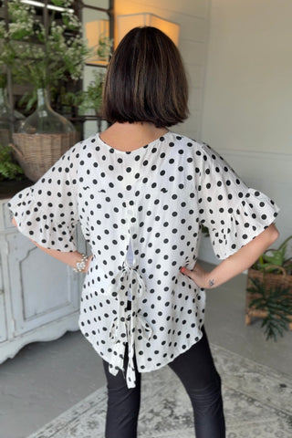 Continental Top White Shirts & Tops Acqua & Limone