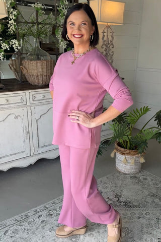 Next Level Pant Set Lt Rose