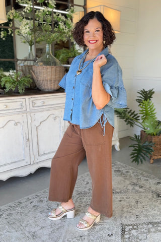 Fairbanks Top Denim by Easel Shirts & Tops Easel