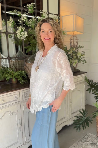 Heavenly Top by Pol Clothing Shirts & Tops Pol Clothing