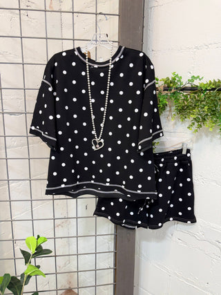Pongo Short Set Black Short Set Sewn + Seen