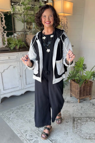Miss Dot Jacket Black by POL Clothing Jacket Pol Clothing