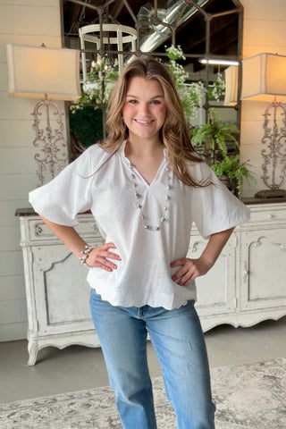 Avery Top Off White by Umgee Shirts & Tops Umgee