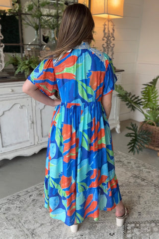 Mary Kate Maxi Dress Cerulean by Umgee Dresses Umgee