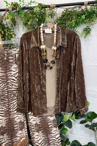 Cambridge Top Almond by Umgee Shirts & Tops Umgee