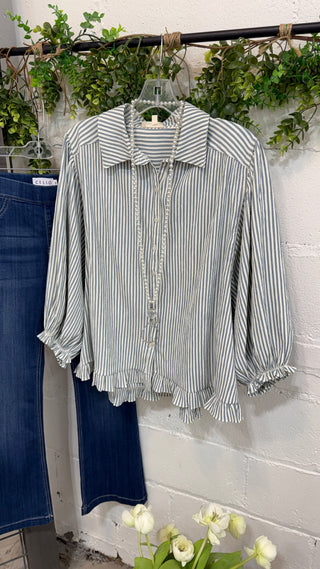 Kennedy Top Denim by Easel Shirts & Tops Easel