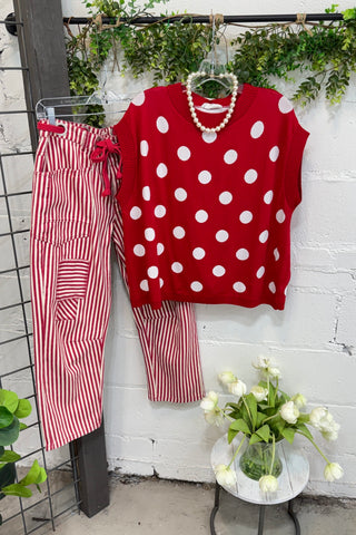 Starting Line Pants Red by Bibi