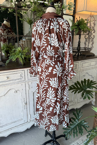 Seymour Long Dress Chocolate by Umgee