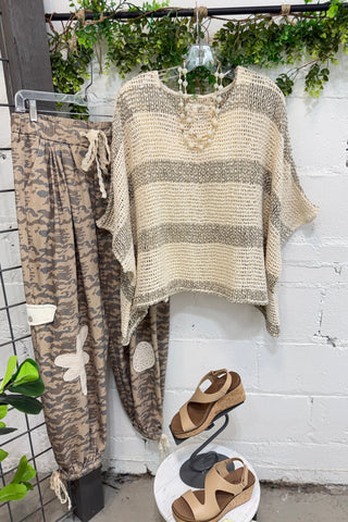 Sundown Top Cream by Pol Clothing Shirts & Tops Pol Clothing