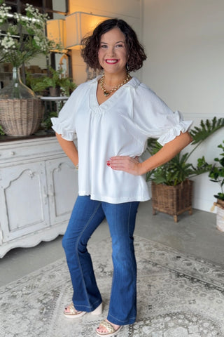 Freeport Top Off White by Umgee Shirts & Tops Umgee