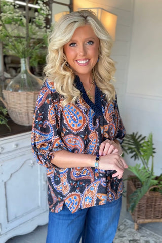 Jennifer Top Black by Umgee