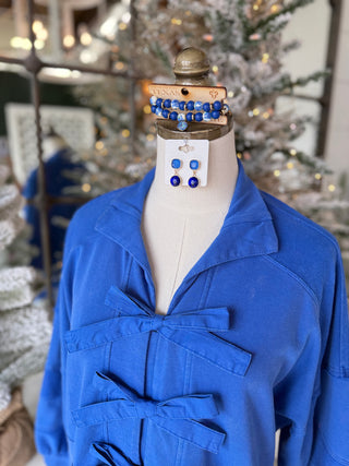 Bow Tie Dress Blue by Jodifl Dresses Jodifl