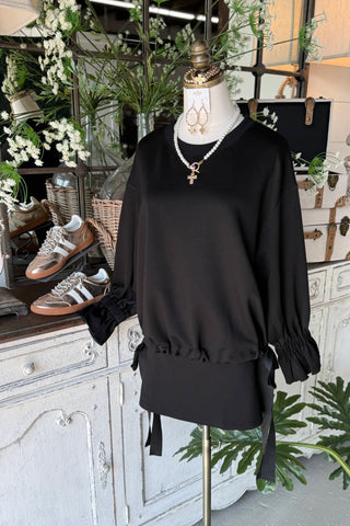 Leisurely Top Black