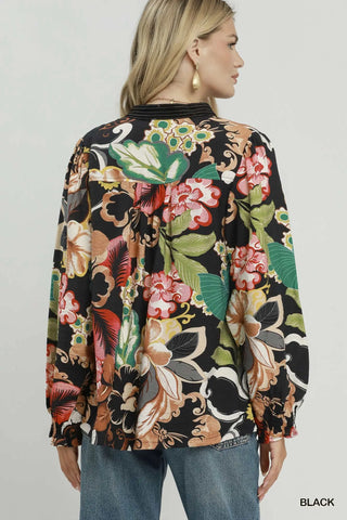 Wilson Top Black by Umgee Shirts & Tops Umgee