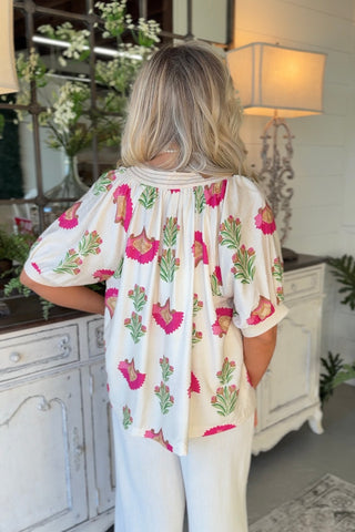 Waverly Top Cream Shirts & Tops Umgee