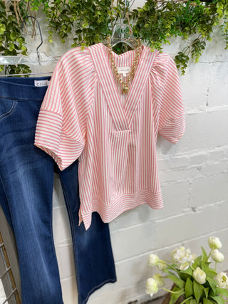 Ingram Top Pink by Entro Shirts & Tops Entro