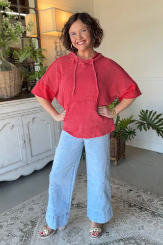 Lyla Jane Top Red by J Her Shirts & Tops J Her