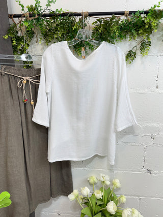 Alonna Top White Shirts & Tops Sole Luna