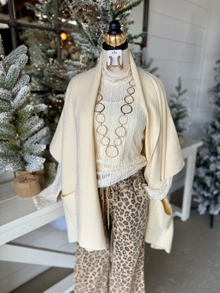 Sensation Cardi Cream by Umgee Cardigan Umgee