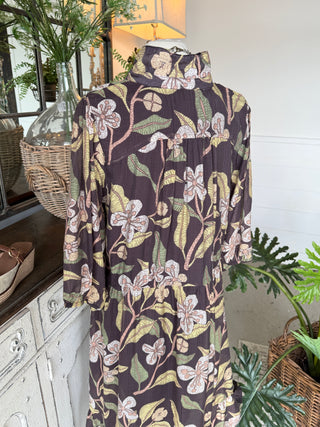 Sharon Long Dress Brown by Umgee Dresses Umgee