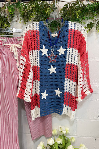 Red White and Beautiful Sweater