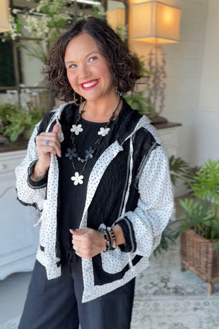 Miss Dot Jacket Black by POL Clothing Jacket Pol Clothing