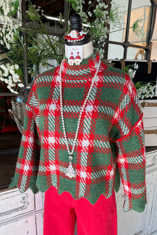 Cheerful Knit Sweater Green by Entro Sweater Entro