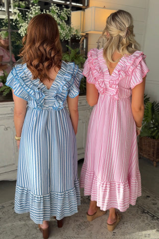 Breezy Long Dress Pink by Umgee Dresses Umgee