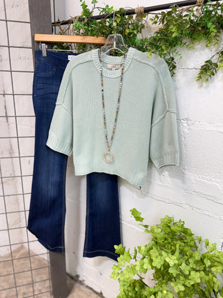 Anita Sweater Mint Sweater Blu Pepper