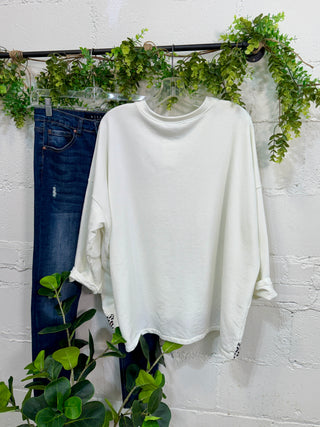 Peek of Leopard White Shirts & Tops MuMu/JY