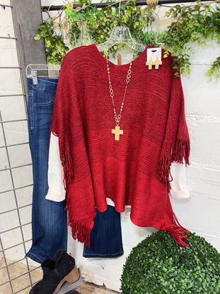 Wind Chill Red Sweater Fenco