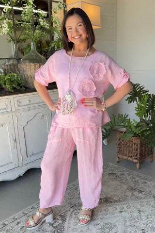 Hey Girl Linen Pants White Pants Miss Coco