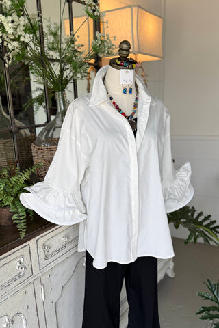 Vivacious Top White by Easel