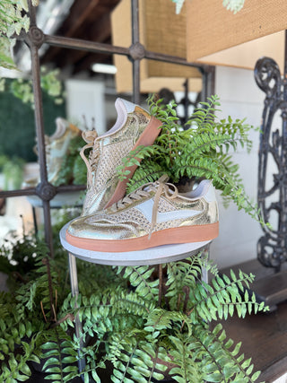 Hadley Shoes Gold/White Shoes La Sheela