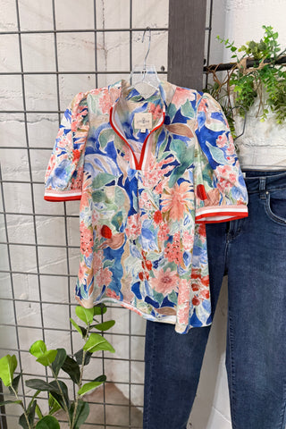 Jasmine Top Blue Mix by Umgee