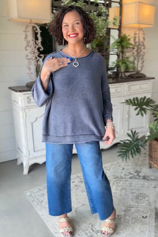 Harbin Sweater Navy Sweater Blu Pepper