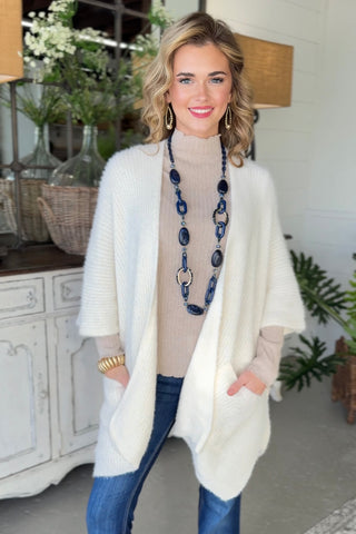 Opal Sweater Kimono Ivory Kimonos LETO