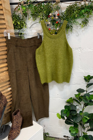 Gleeful Cardigan Set Moss by POL