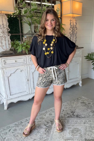 Double Bubble Top Black by Umgee Shirts & Tops Umgee