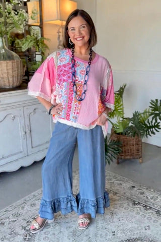 Evermore Top Candy Pink by POL Clothing Shirts & Tops Pol Clothing