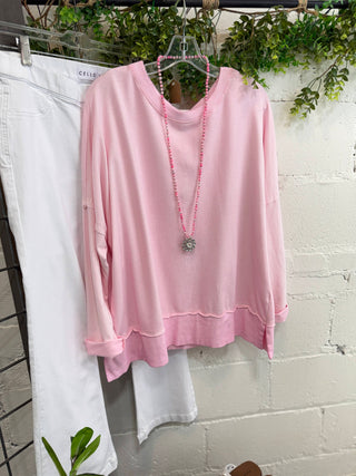 Happiness Top Pale Pink Shirts & Tops MuMu/JY