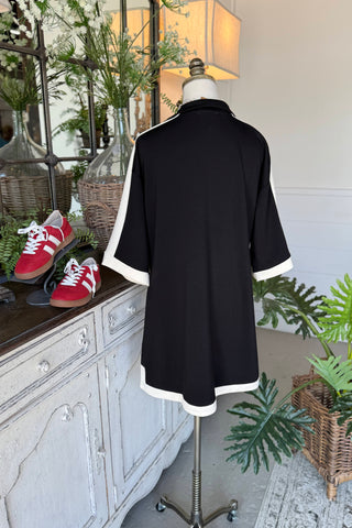 Rachel Dress Black/Ivory