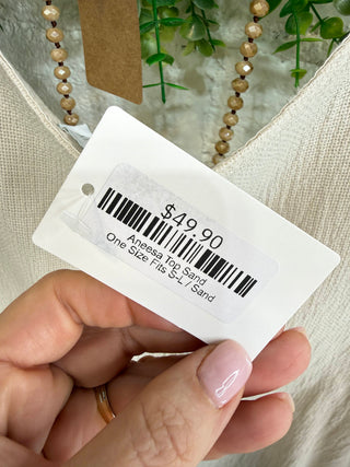 Aneesa Top Sand Shirts & Tops Sole Luna