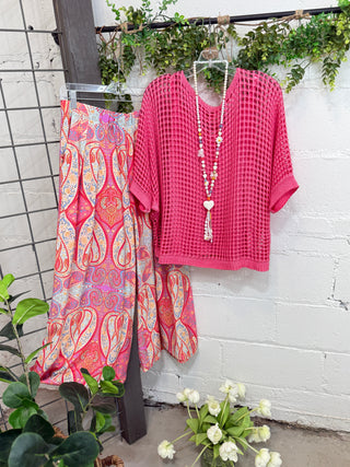 Ava Pants Pink by Umgee