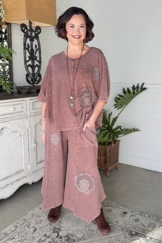 Sweetie Pie Top Brown by Easel Shirts & Tops Easel